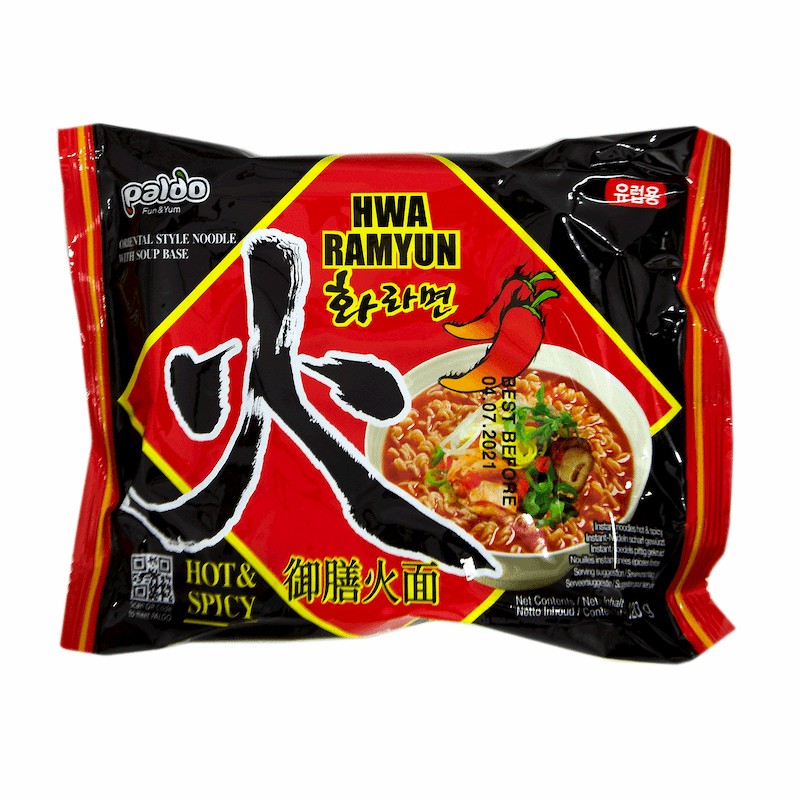 Supe instant la plic - Supa instant Hwa Hot & Spicy PALDO 120g, asianfood.ro