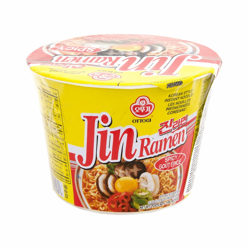 Supe instant la CUP/BOWL - Supa instant Jin Hot Big Bowl OTTOGI 110g, asianfood.ro