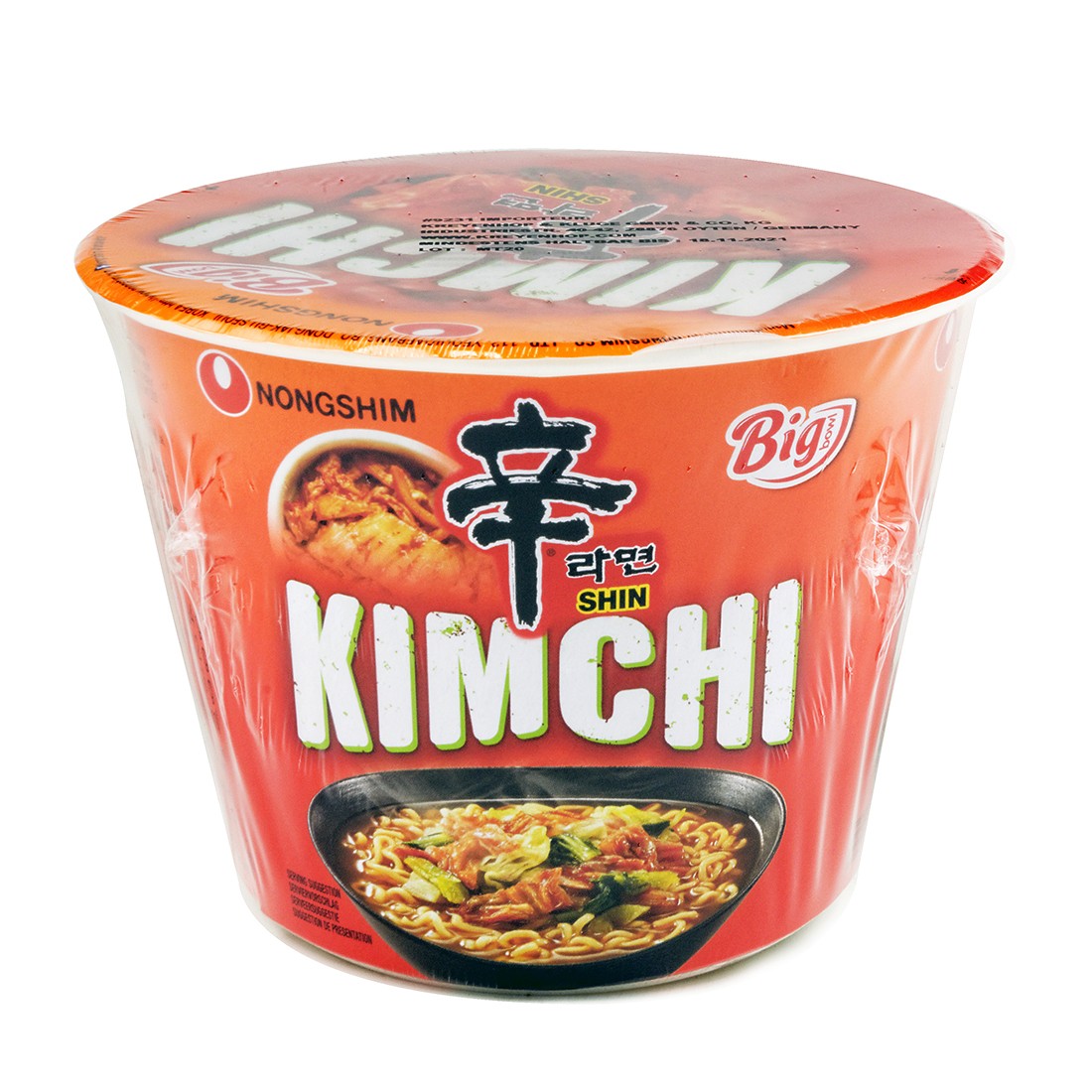 Supe instant la CUP/BOWL - Supa instant Kimchi Big Bowl NS 112g, asianfood.ro