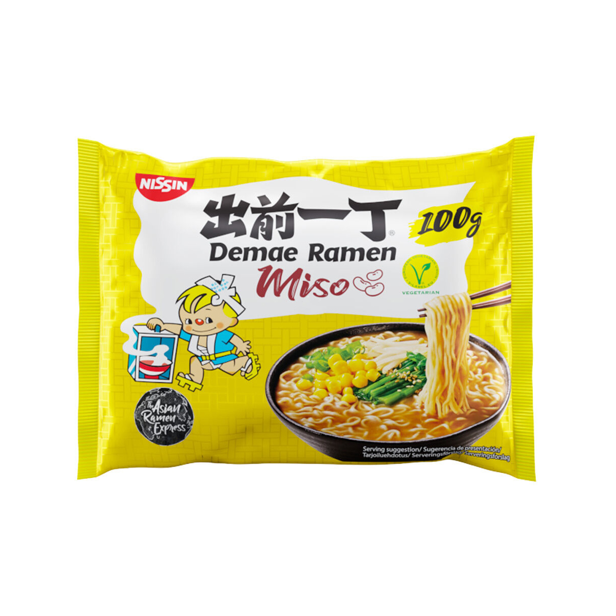 Supe instant la plic - Supa instant Miso NISSIN 100g, asianfood.ro