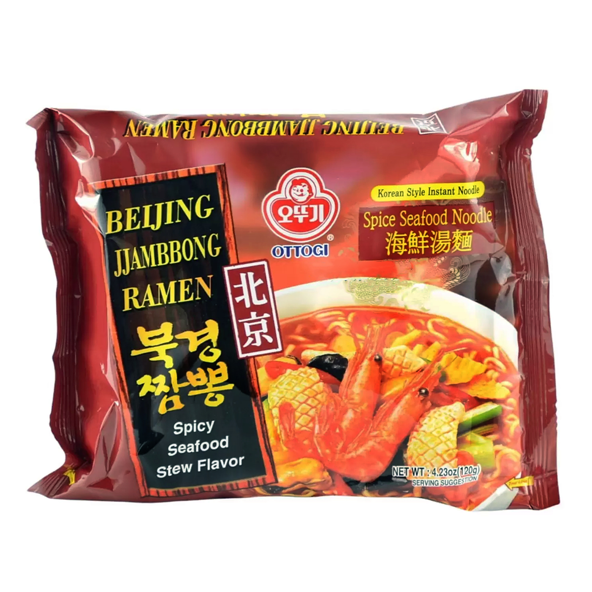 Supe instant la plic - Supa instant Peking Champong OTTOGI 120g, asianfood.ro