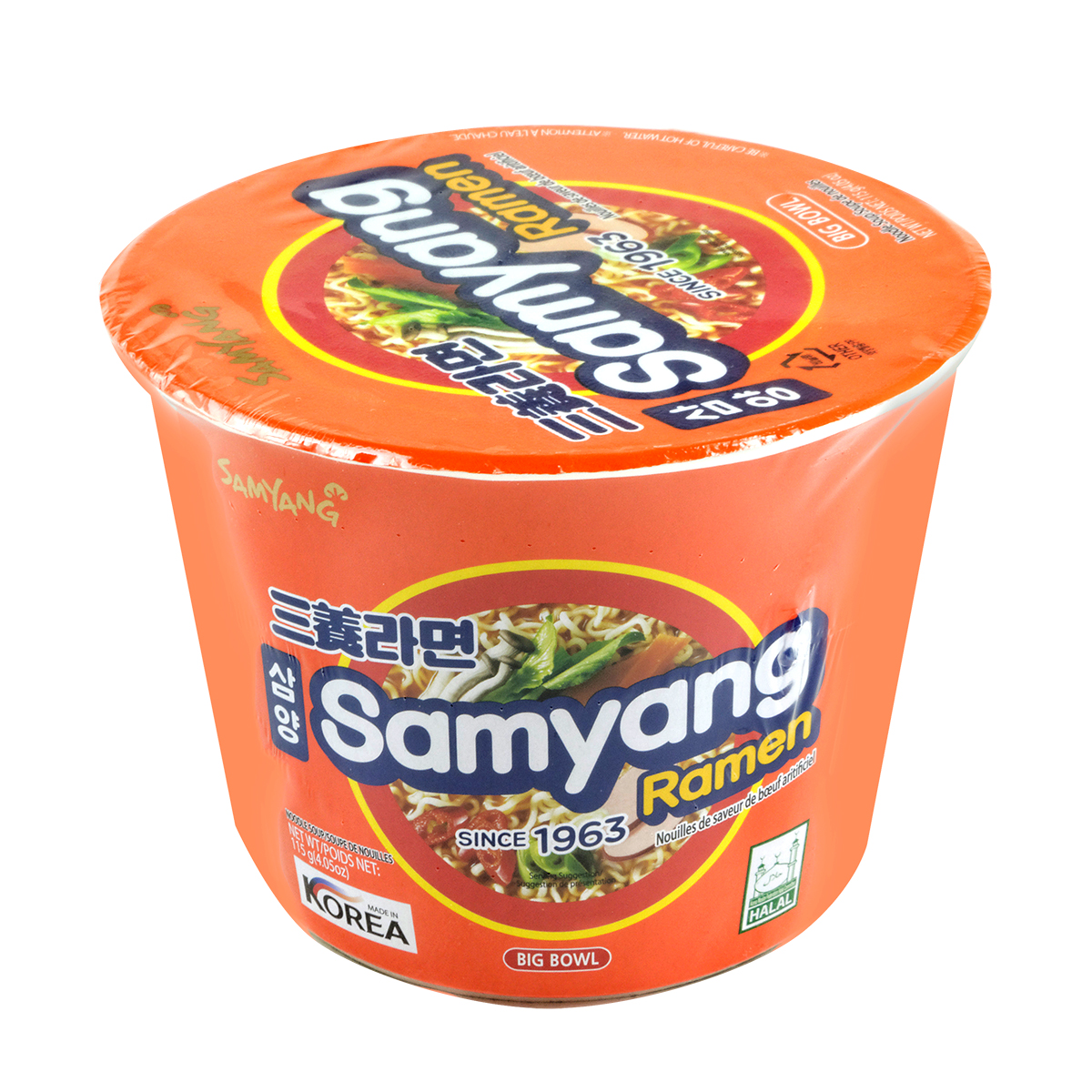 Supe instant la CUP/BOWL - Supa instant Samyang Big Bowl SY 115g, asianfood.ro