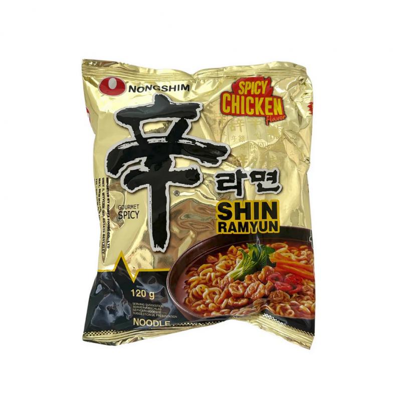 Supe instant la plic - Supa instant Shin Spicy Chicken NS 120g, https:asianfood.ro