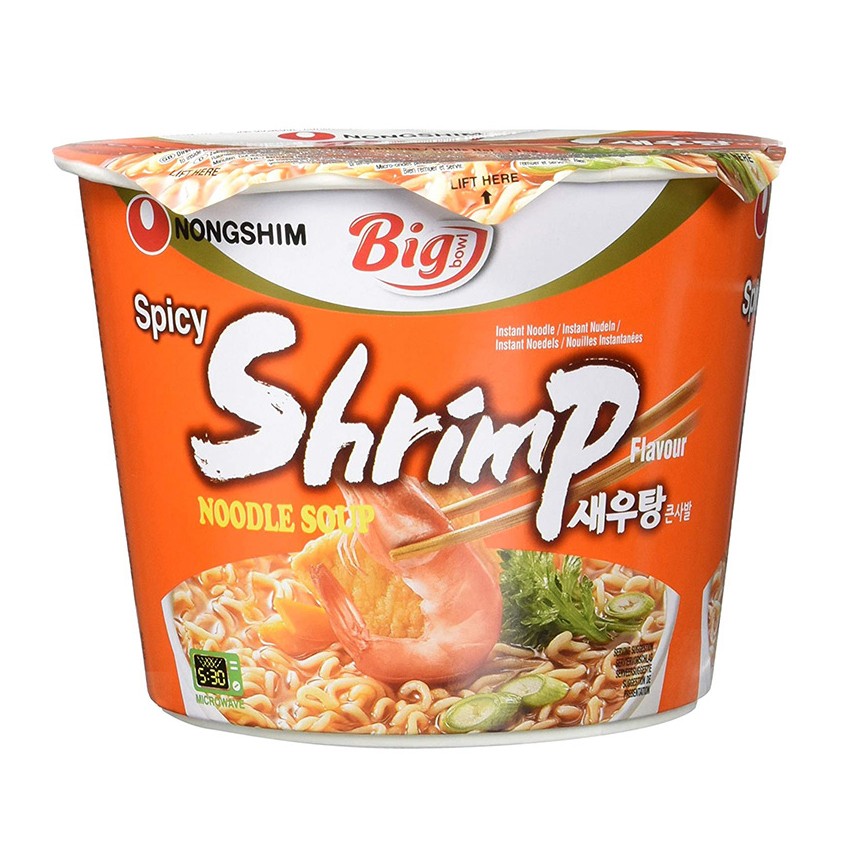 Supe instant la CUP/BOWL - Supa instant Shrimp Big Bowl NS 115g, asianfood.ro