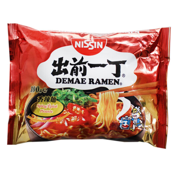 Supe instant la plic - Supa instant Spicy Demae Ramen NISSIN 100g, https:asianfood.ro