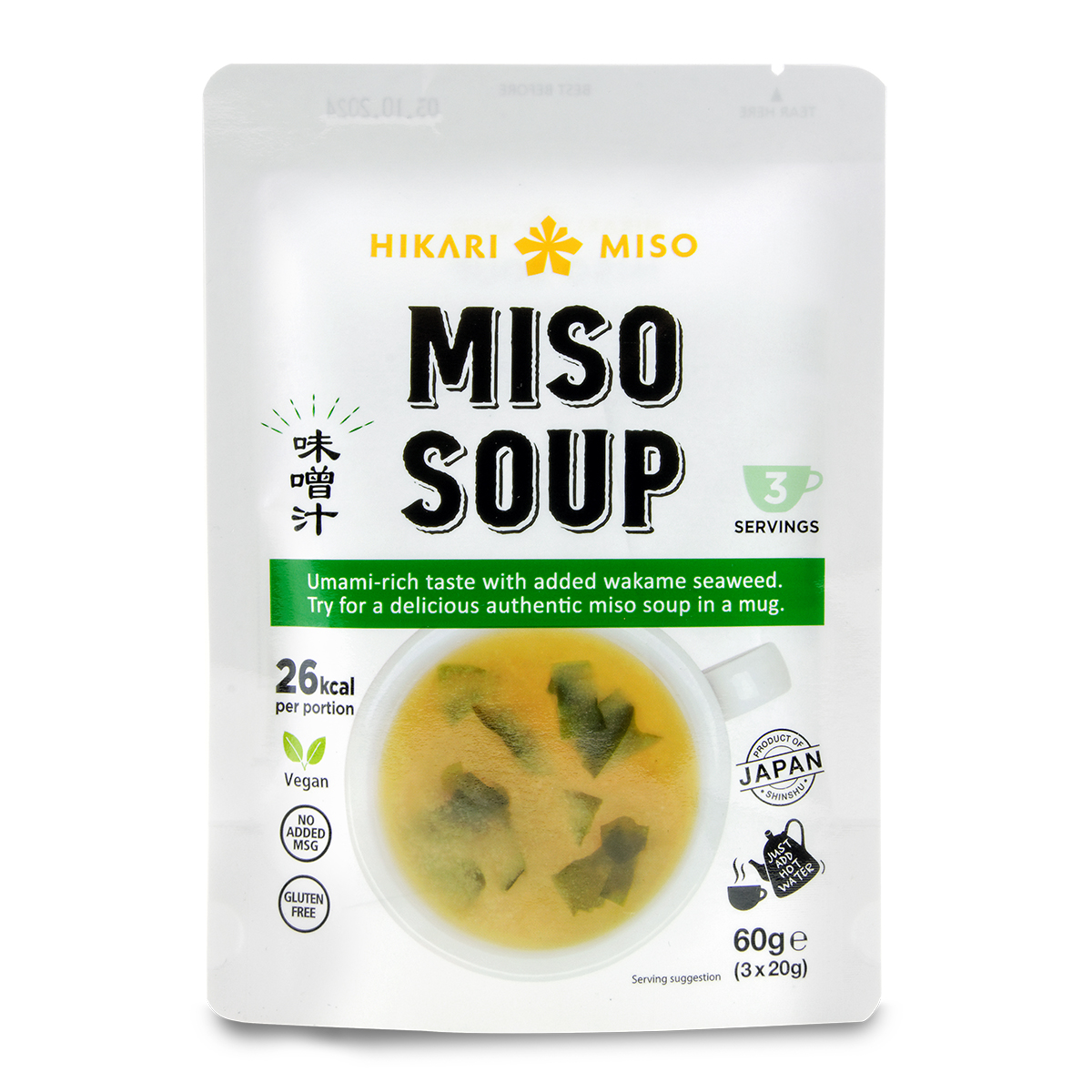 Supe instant la plic - Supa Miso Instant HIKARI 60g, https:asianfood.ro