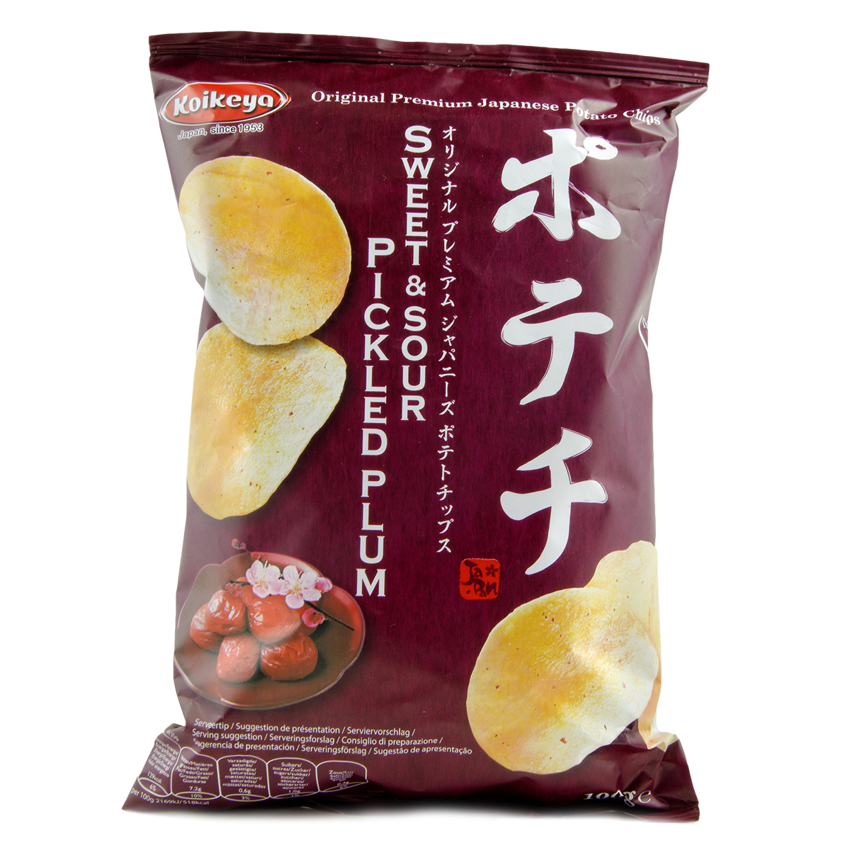 Snacks si chipsuri - Sweet & Sour Pickled Plum Potato Chips KOIKEYA 100g
, asianfood.ro