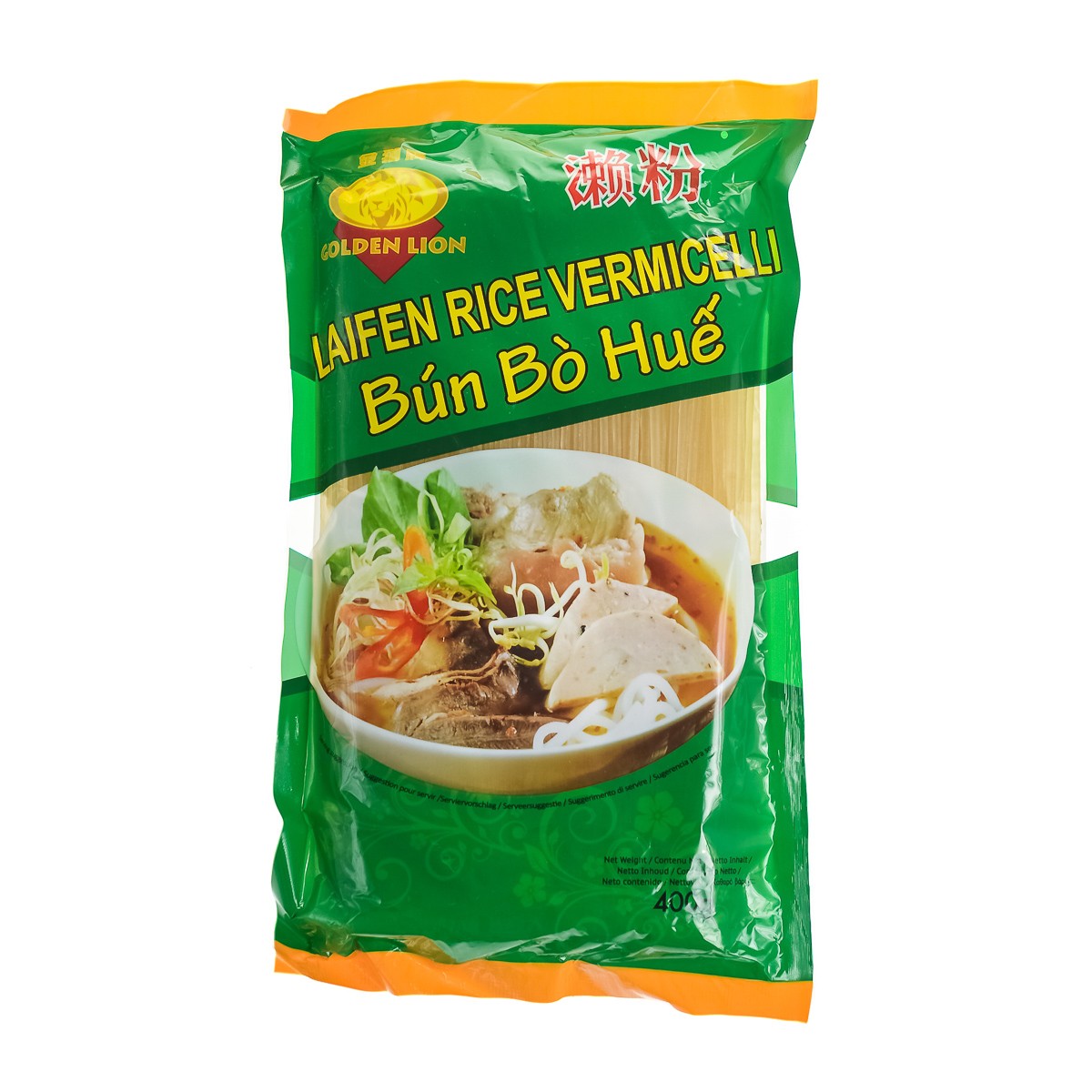 Taitei si Fidea de orez - Taitei de orez Bun Bo Hue GL 400g, asianfood.ro