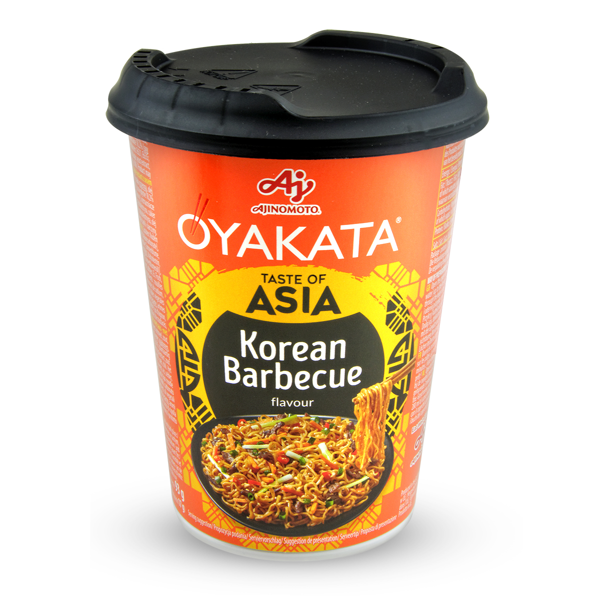 Supe instant la CUP/BOWL - Taitei instant Korean BBQ CUP OYAKATA 93g, asianfood.ro