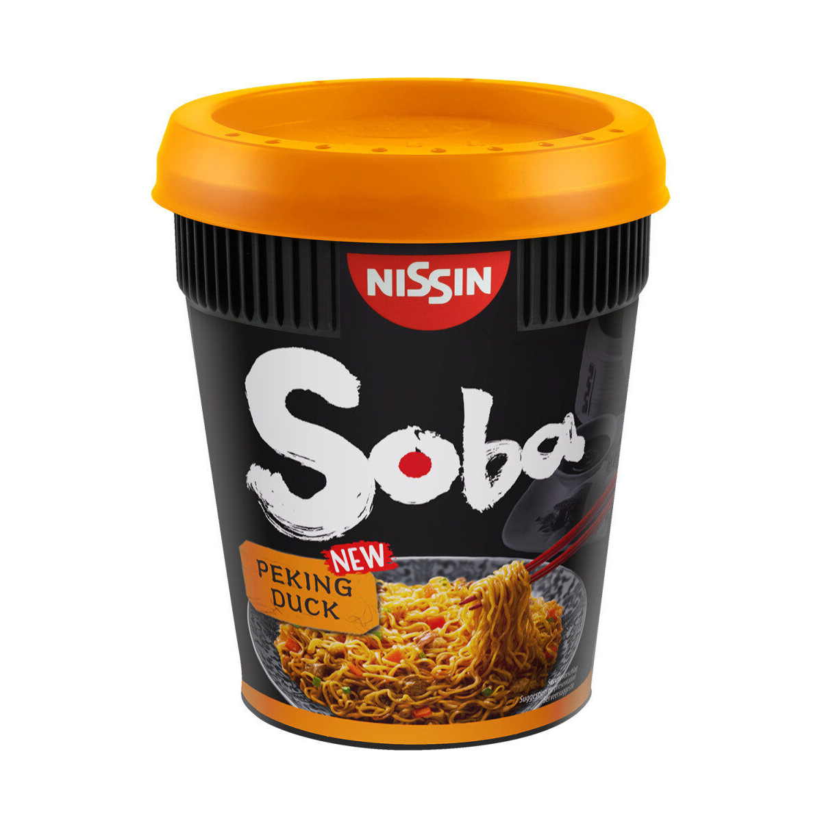 Supe instant la CUP/BOWL - Taitei instant soba Peking Duck NISSIN CUP 87g, asianfood.ro