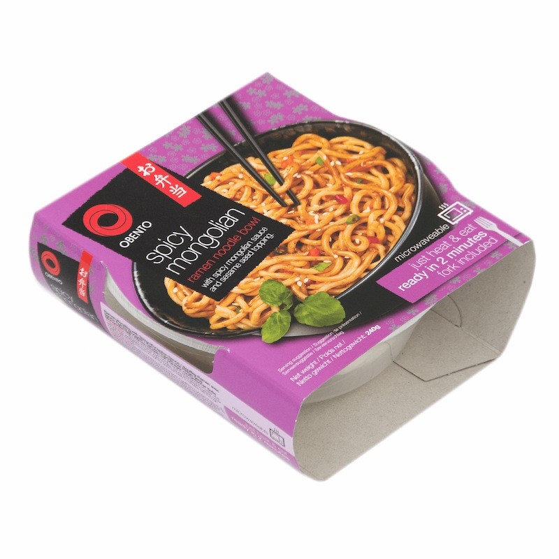 Supe instant la CUP/BOWL - Taitei Spicy Mongolian OBENTO 240g, asianfood.ro