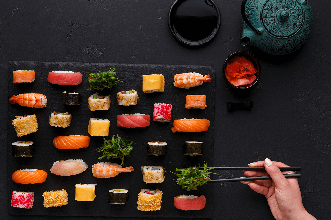 sushi si sos de soia