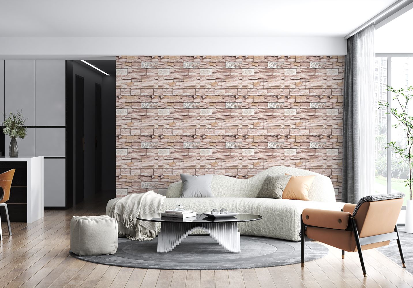 Panouri decorative Panel autoadeziv Atria, model caramida, C