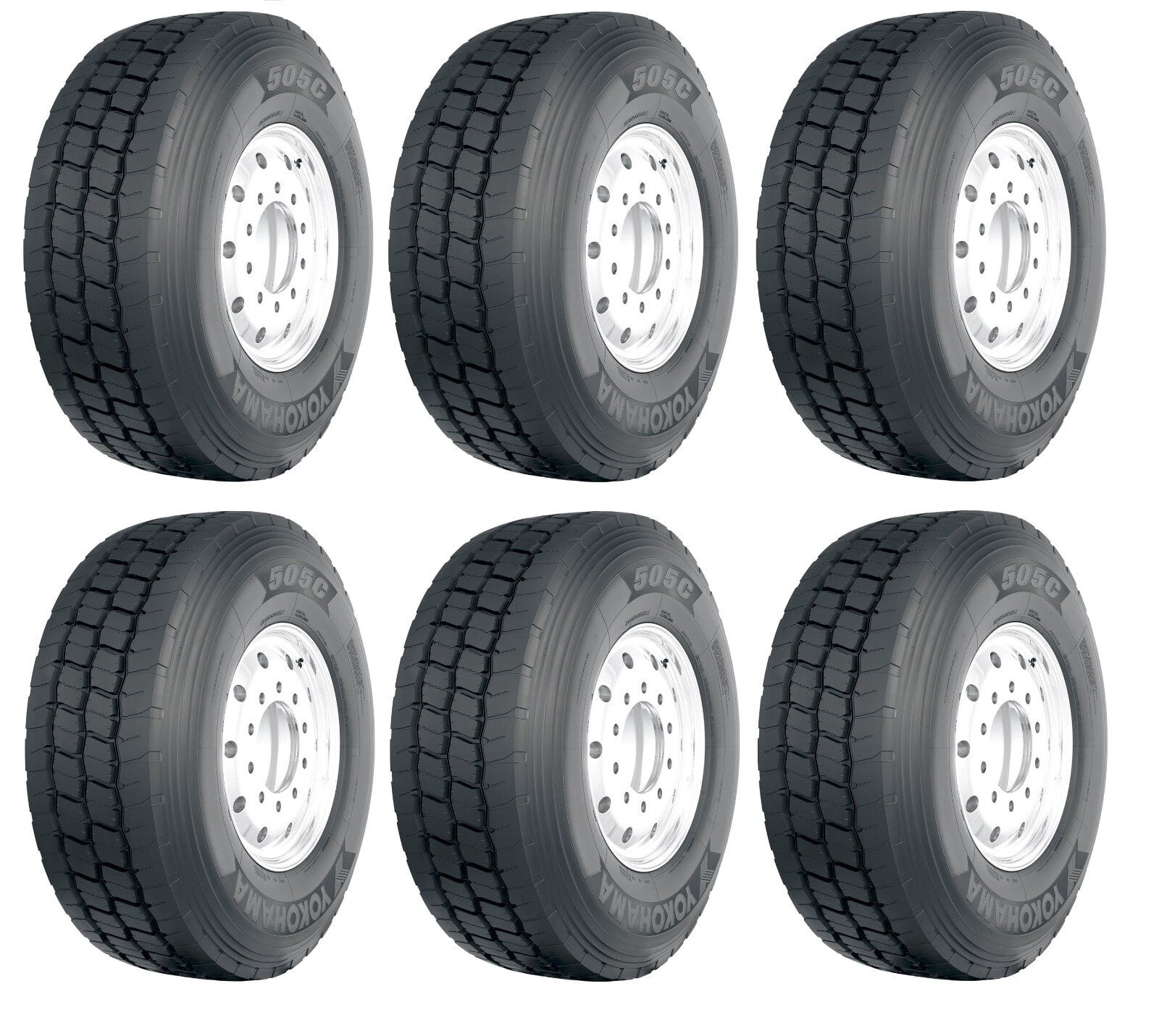 Auto Pneu 6 buc x Anvelope camioane 385/65R22.5 164K Yokohama 505C TL