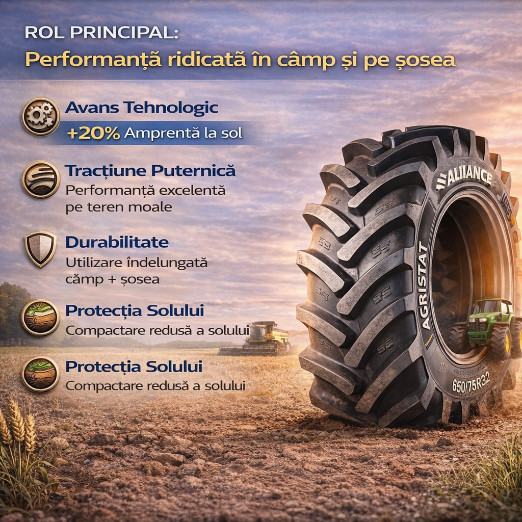 Anvelope agricole 650/75R32 172A8 ALLIANCE 375 AGRISTAR TL