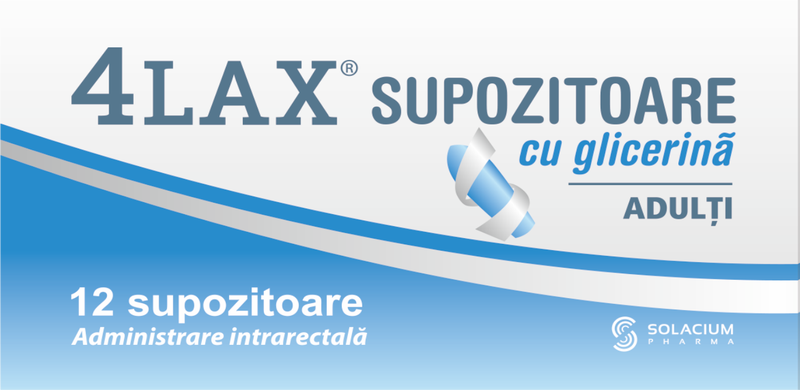 Supozitoare și ovule - 4LAX SUPOZ ADULTI X 12 BC SOLACIUM, axafarm.ro