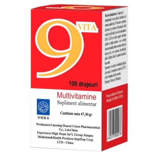 Vitamine și minerale - 9 VITA X100, axafarm.ro