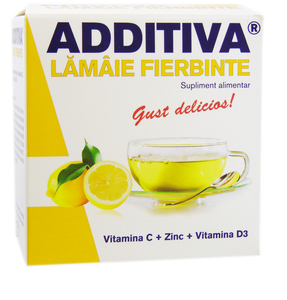 Vitamine și minerale - ADDITIVA LAMAIE FIERBINTE+VIT.C+ZN+VIT.D3 10 PLICURI, axafarm.ro