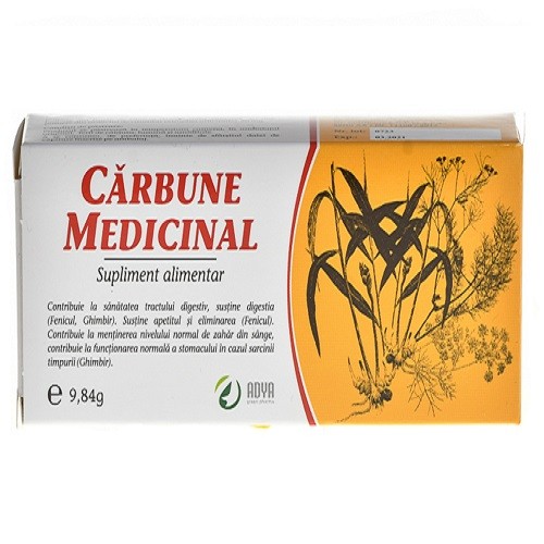 Afecțiuni digestive - ADYA CARBUNE MEDICINAL 30CAPS, axafarm.ro
