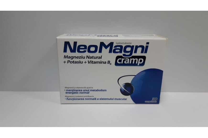 Vitamine și minerale - AFLOFARM NEO MAGNI CRAMP 30 CP, axafarm.ro