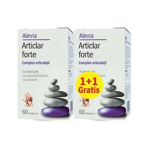 Muschi și articulații - ALEVIA ARTRICLAR FORTE PROMO 60 + 60 CP, axafarm.ro