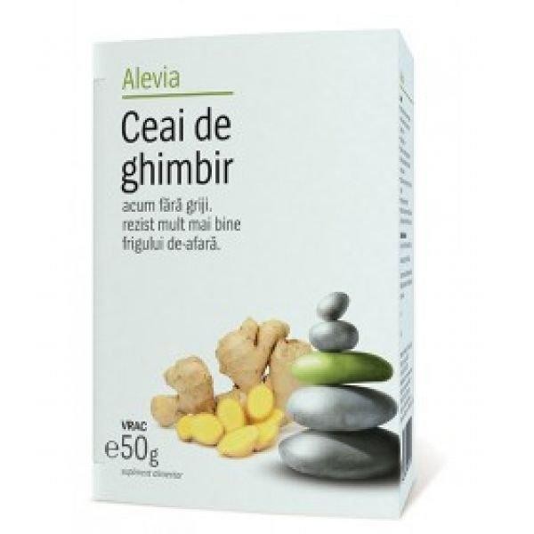 Ceaiuri - ALEVIA CEAI CU GHIMBIR 50G, axafarm.ro