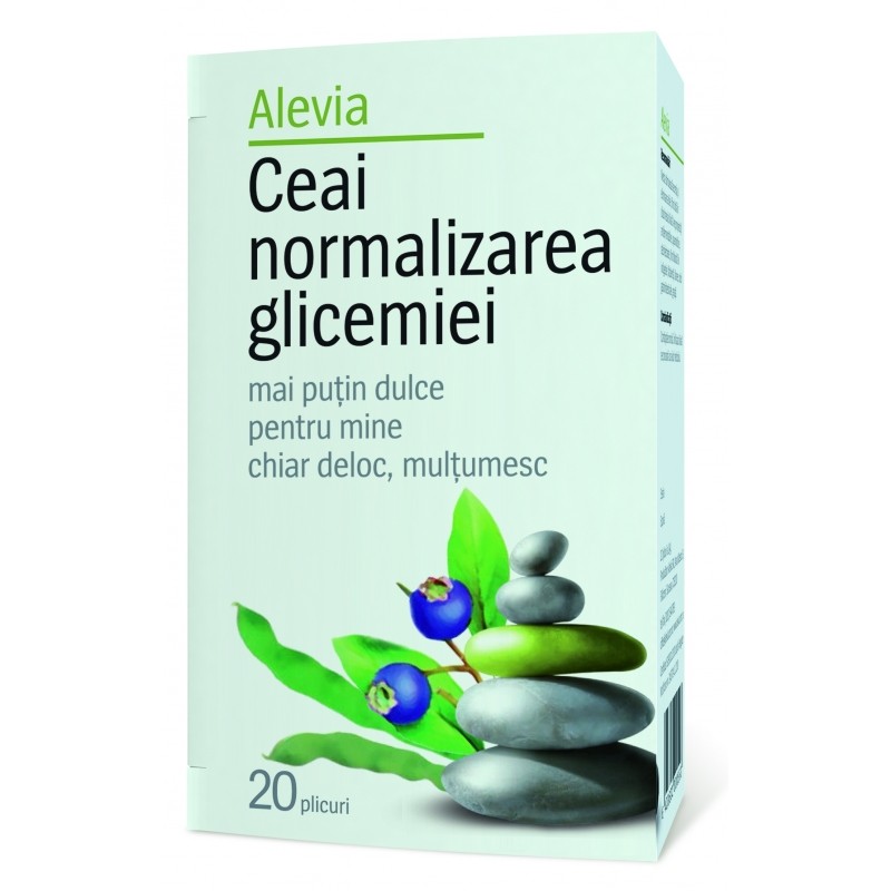 Ceaiuri - ALEVIA CEAI NORMALIZAREA GLICEMIEI 20DOZE, axafarm.ro