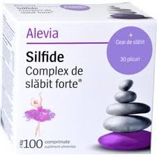 Ceaiuri - ALEVIA PROMO SILFIDE COMPLEX DE SLABIT FORTE 100CP+ SILFIDE CEAI DE SLABIT 30PLIC CADOU, axafarm.ro