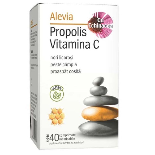 Imunitate - ALEVIA PROPOLIS VIT C CU ECHINACEEA 30CP, axafarm.ro