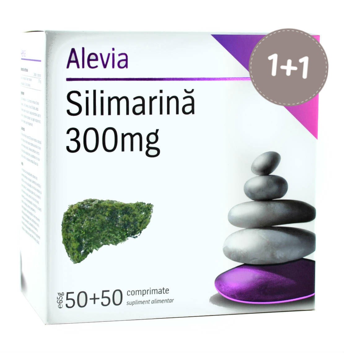 Nutriție - ALEVIA SILIMARINA 300 MG PROMO 50 + 50 CP, axafarm.ro