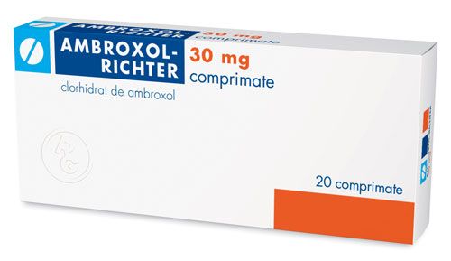 Medicamente fără prescripție medicală - AMBROXOL  RICHTER 30 mg x 20 comprimate, axafarm.ro