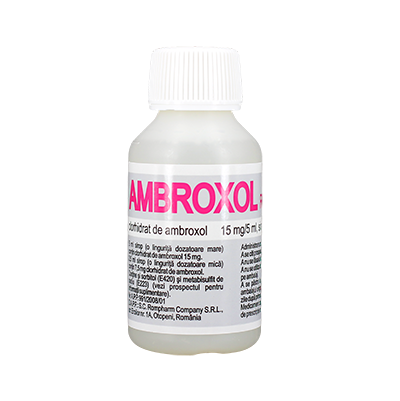 Medicamente fără prescripție medicală - AMBROXOL ROMPHARM 15 mg/5ml x 100ml, axafarm.ro