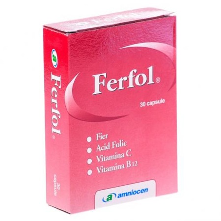 Vitamine și minerale - AMNIOCEN FERFOL 20CPS, axafarm.ro
