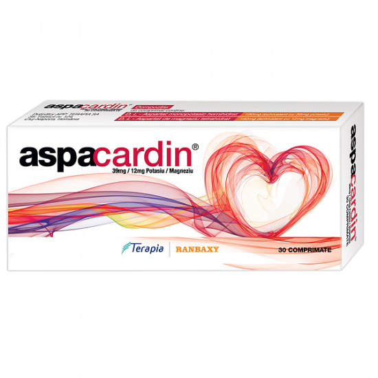 Medicamente fără prescripție medicală - ASPACARDIN 39 mg/12 mg x 30 compr, axafarm.ro