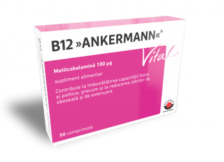 Vitamine și minerale - B12 ANKERMANN VITAL 100 MCG 50 CP WORWAG PHARMA, axafarm.ro