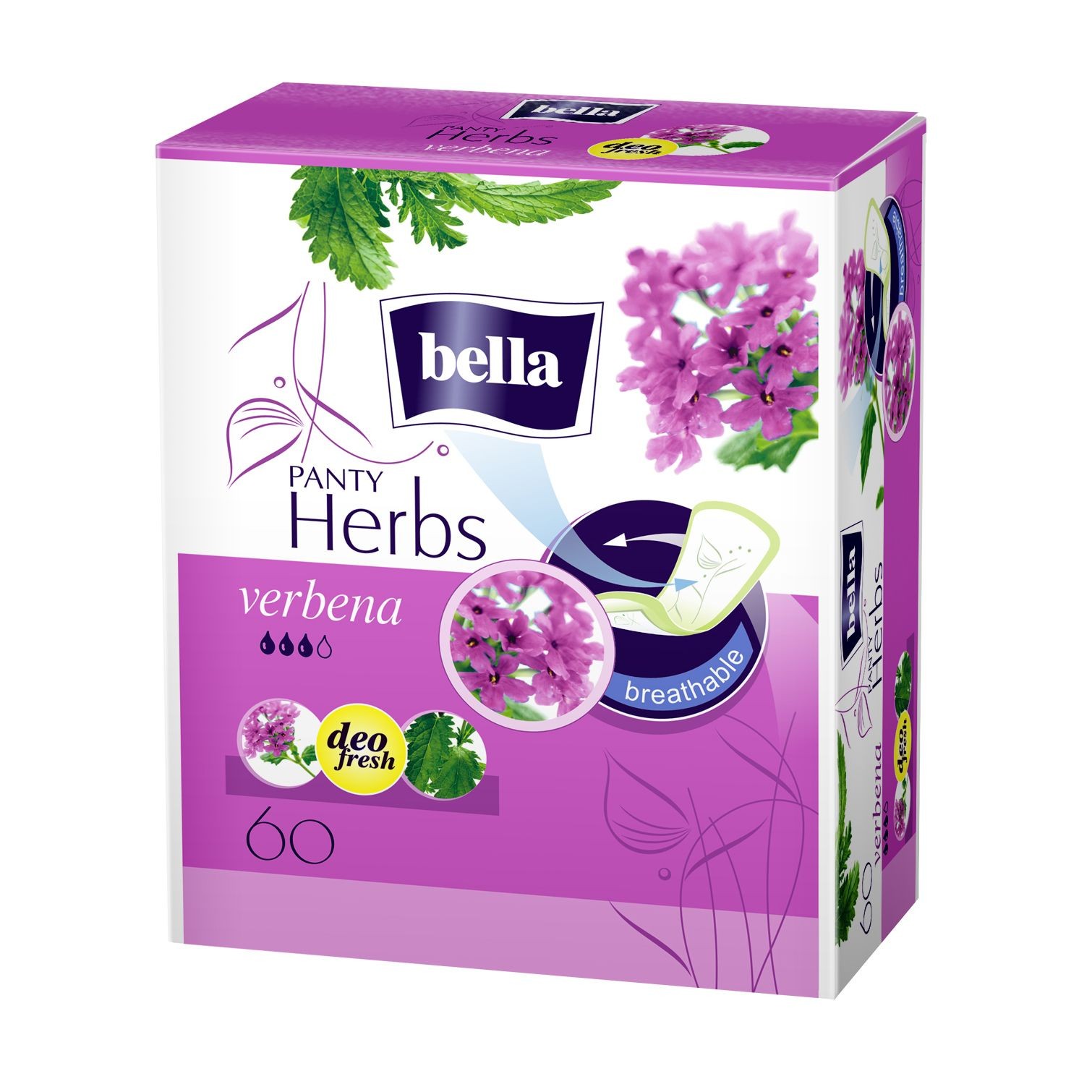 Absorbante și tampoane - BELLA PANTY  HERBS VERBINA 60BUC, axafarm.ro