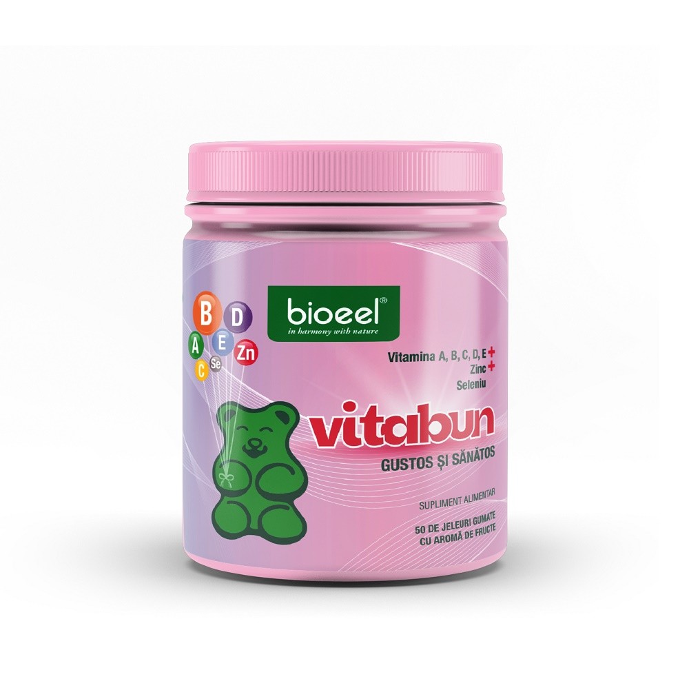Suplimente și vitamine pentru copii - BIOEEL VITABUN X 50 JELEURI GUMATE, axafarm.ro