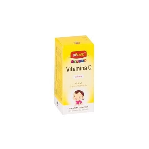 Suplimente și vitamine pentru copii - BIOLAND VITAMINA C JUNIOR SOLUTIE 10 ML, axafarm.ro