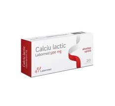 Vitamine și minerale - CALCIU LACTIC 500MG X 20 CPR LABORMED, axafarm.ro