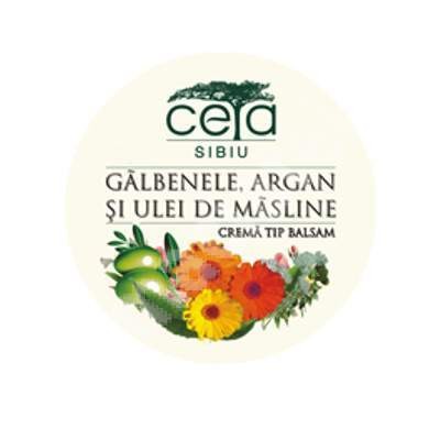 Unguente, creme, geluri - CETA CREMA-BALSAM GALBENELE ARGAN ULEI MASLINE 20G, axafarm.ro