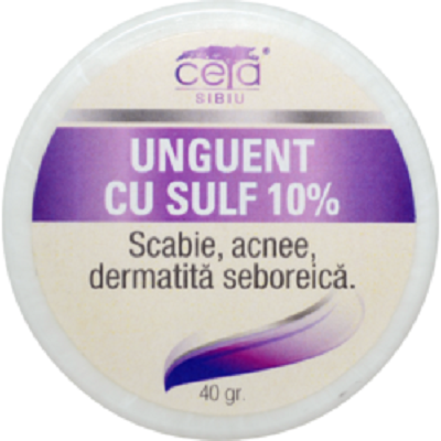 Unguente, creme, geluri - CETA UNGUENT CU SULF 10% 40G, axafarm.ro