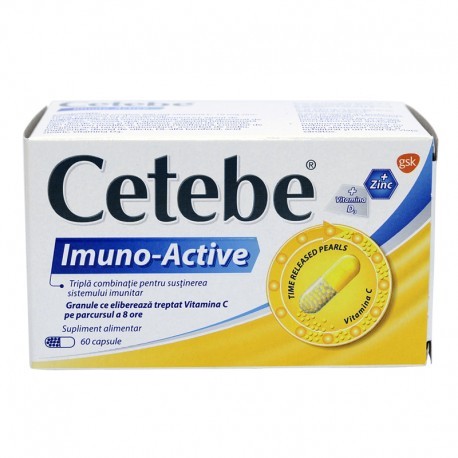 Imunitate - CETEBE IMUNO-ACTIVE 60 CAPS CUT, axafarm.ro