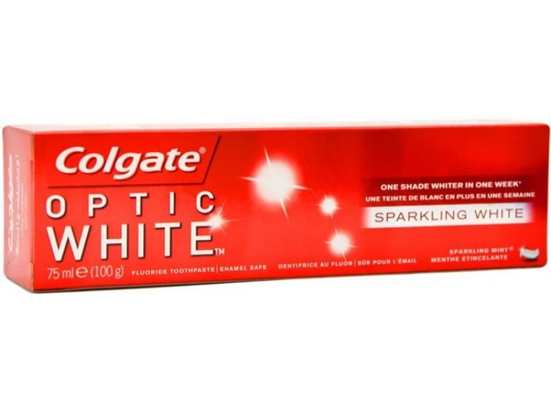 Pastă de dinți - COLGATE PASTA DE DINTI OPTIC WHITE 75ML, axafarm.ro