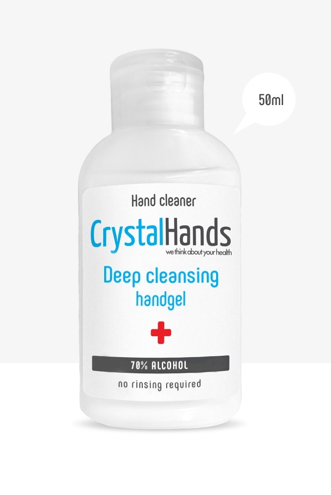 Covid - CRYSTAL HANDS GEL IGIENIZANT 50 ML, axafarm.ro