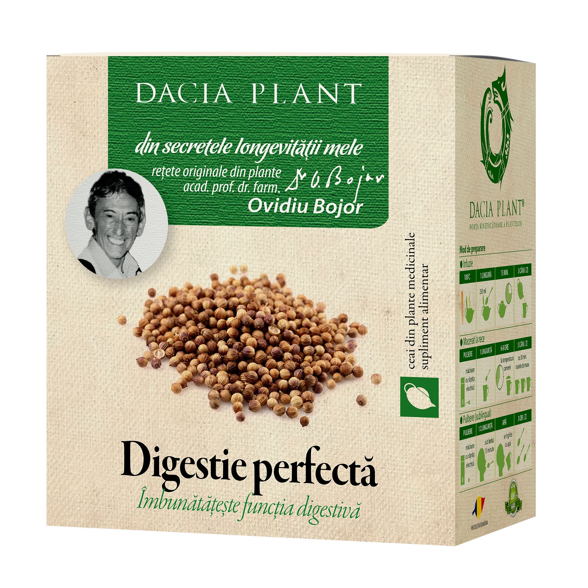 Ceaiuri - DACIA PLANT CEAI DIGESTIE PERFECTA 50G, axafarm.ro