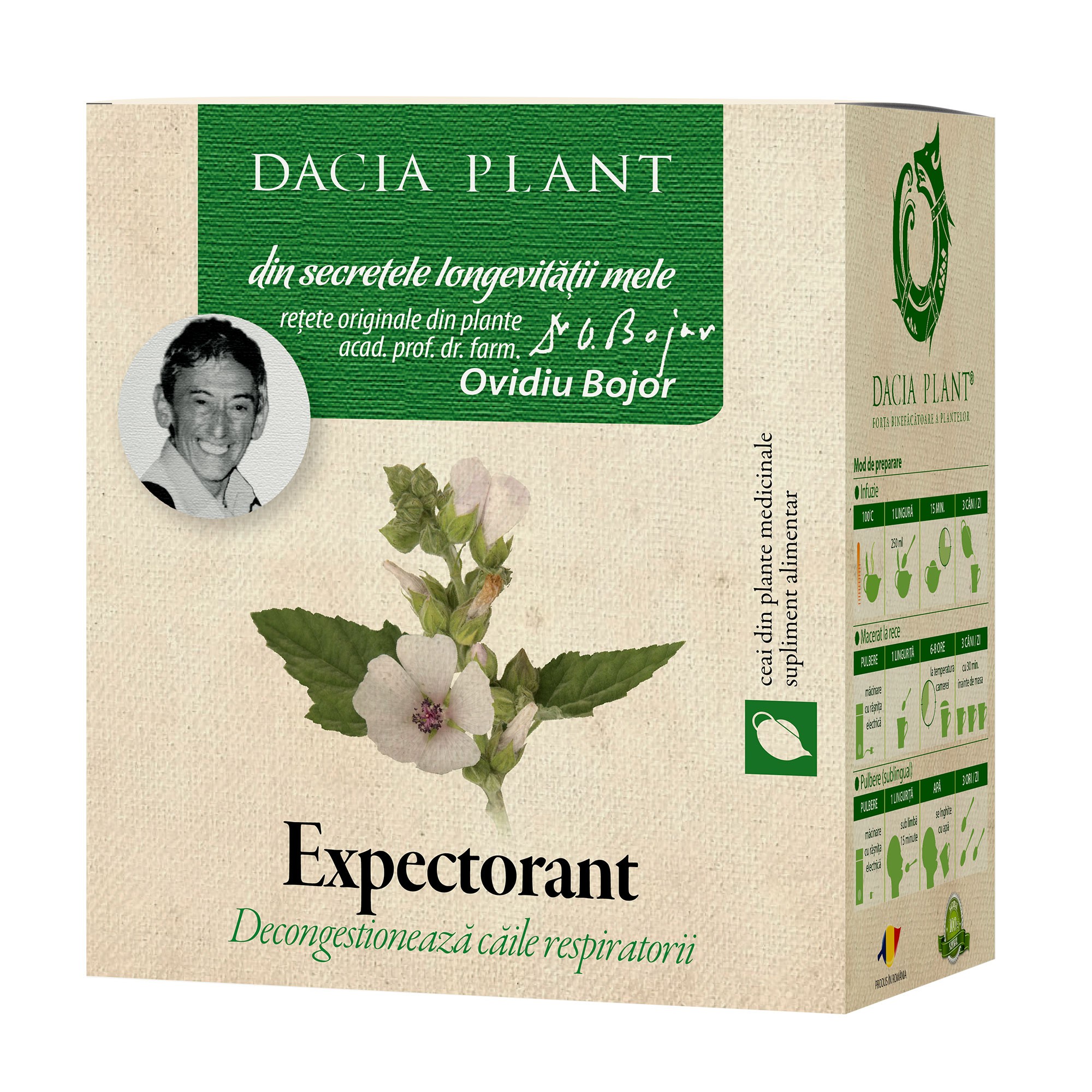 Ceaiuri - DACIA PLANT CEAI EXPECTORANT 50G, axafarm.ro