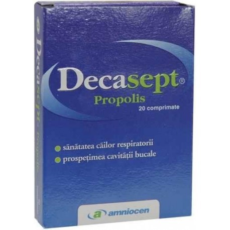 Drajeuri și spray-uri - DECASEPT CU PROPOLIS 20CP, axafarm.ro