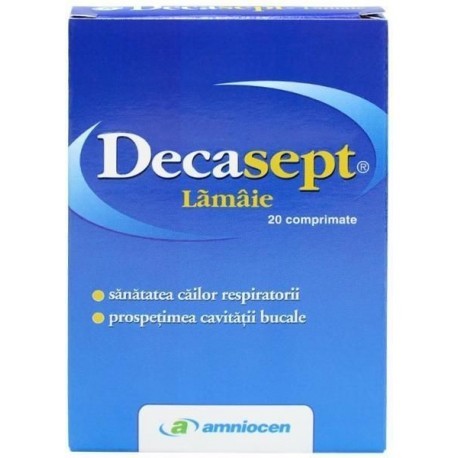 Drajeuri și spray-uri - DECASEPT LAMAIE 20CPR, axafarm.ro