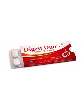 Afecțiuni digestive - DIGEST DUO ARSURI&DURERE*10 CPR.MAST., axafarm.ro