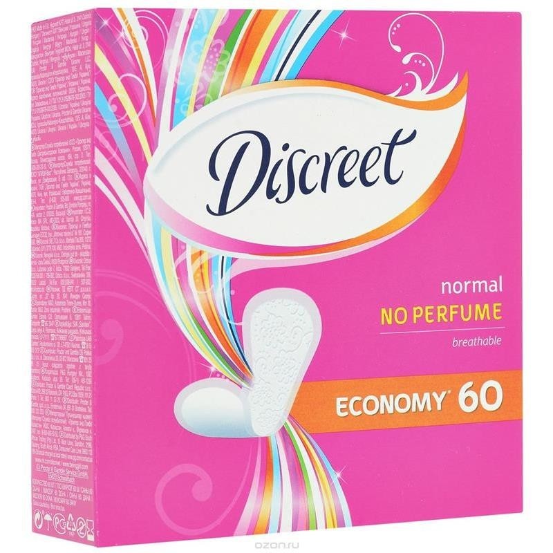 Absorbante și tampoane - DISCREET DEO BREATHABLE NORMAL MEGAPACK 60BUC, axafarm.ro